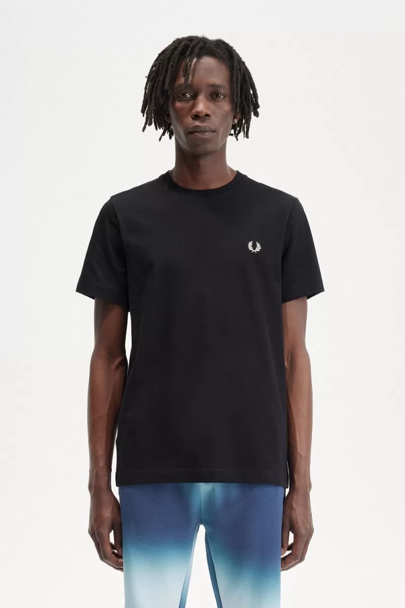 Fred Perry Abstract Graphic Men’s T-Shirt Black White RDCLF6170 Fred Perry Abstract Graphic Men’s T-Shirt Black White RDCLF6170