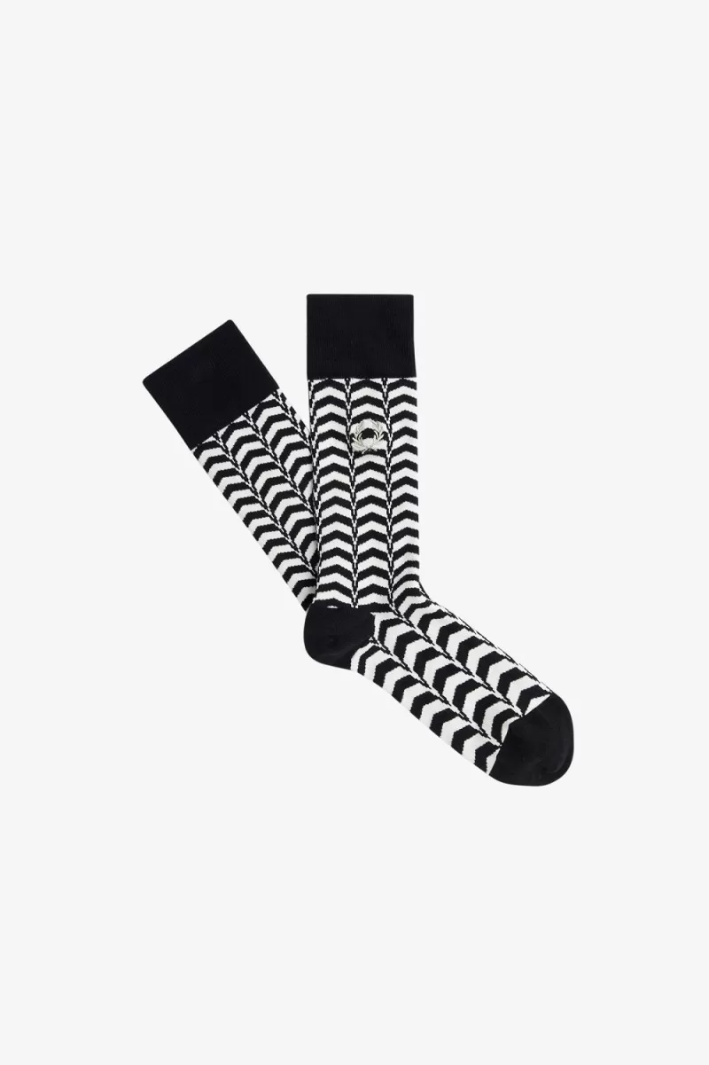 Fred Perry Abstract Print Men’s Socks Black Warm Grey NUSLH2569 Fred Perry Abstract Print Men’s Socks Black Warm Grey NUSLH2569