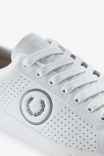 Fred Perry B721 Men’s Tennis Shoes White Black VDGPU3294