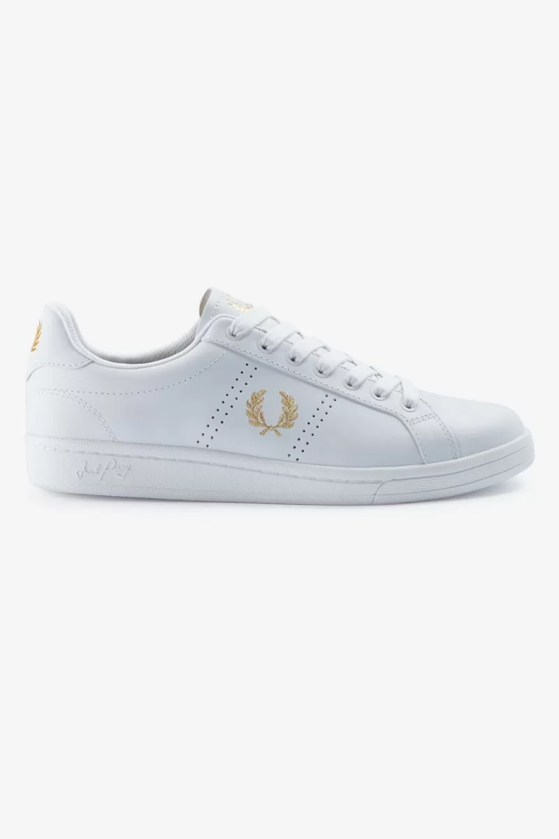 Fred Perry B721 Men’s Tennis Shoes White Metallic Gold JNUMI7358 Fred Perry B721 Men’s Tennis Shoes White Metallic Gold JNUMI7358