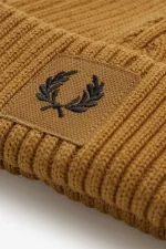 Fred Perry Branded Patch Ribbed Men’s Caps Dark Coffee Black NADCW3274