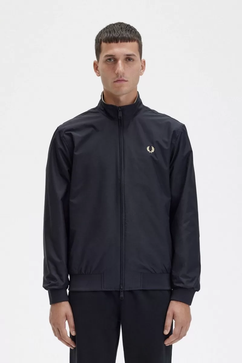 Fred Perry Brentham Mens Jackets Black   42 ZOOM - Fred Perry Brentham Men's Jackets Black BOLTY4625