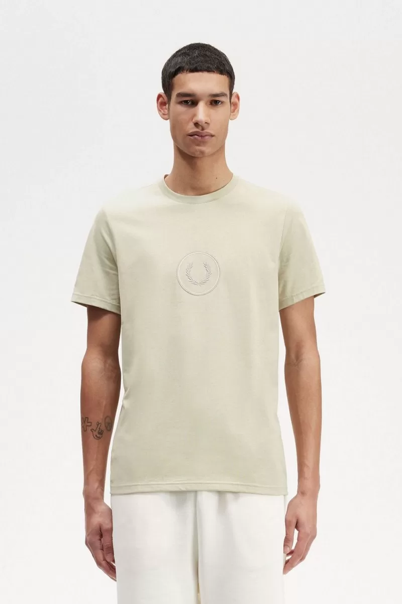 Fred Perry Circle Branding Men’s T-Shirt Light Mint JZCHL2053 Fred Perry Circle Branding Men’s T-Shirt Light Mint JZCHL2053