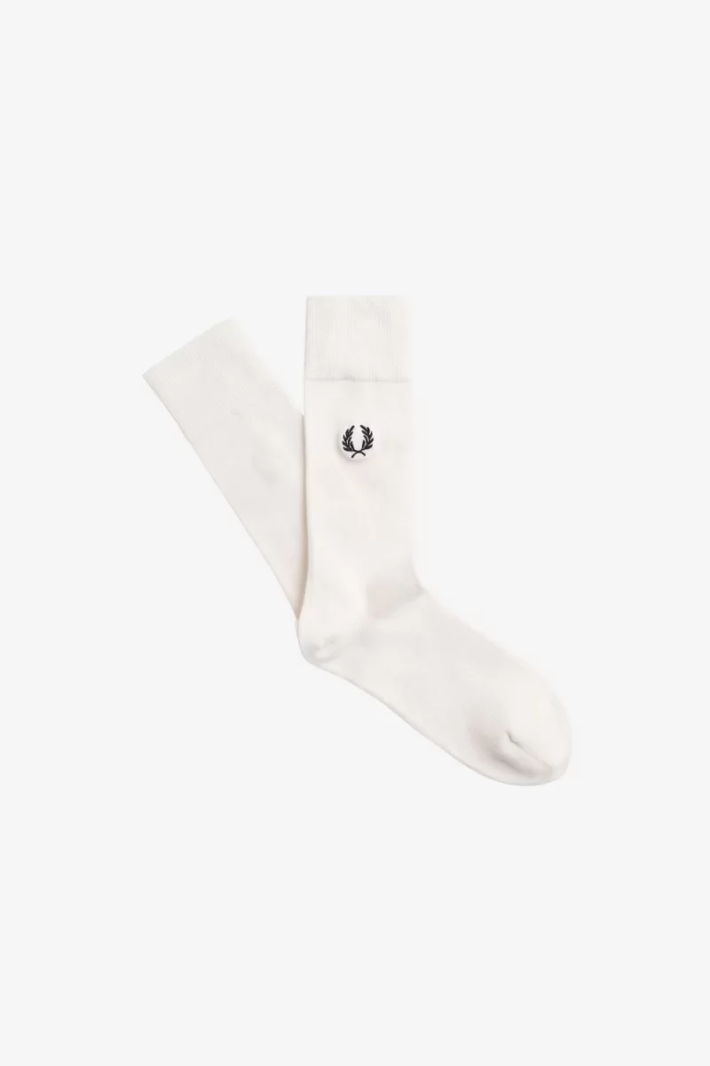 Fred Perry Classic Laurel Wreath Men’s Socks Snow White Black QOPCK8679 Fred Perry Classic Laurel Wreath Men’s Socks Snow White Black QOPCK8679