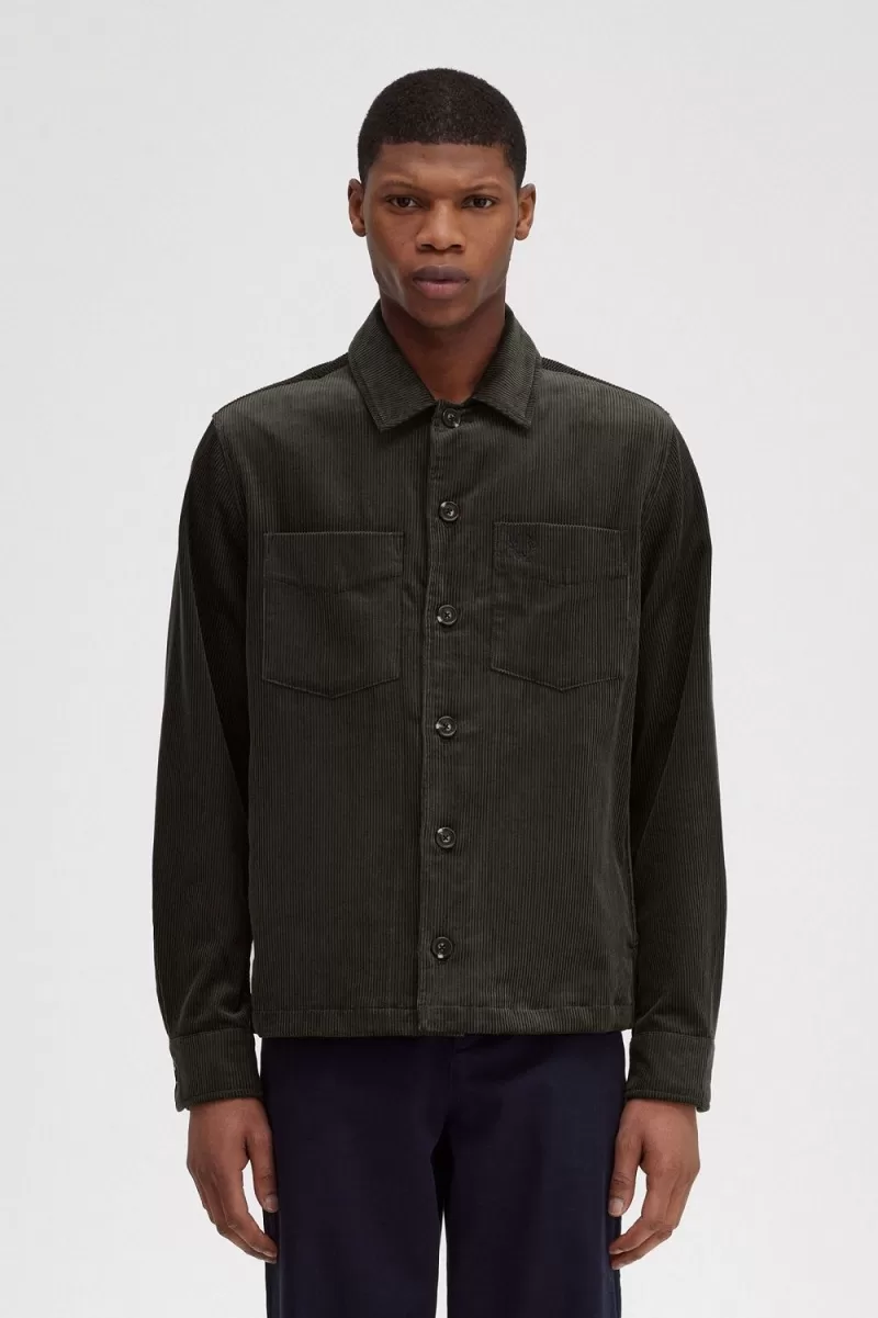 Fred Perry Cord Men’s Shirt Field Green UZNFW8130 Fred Perry Cord Men’s Shirt Field Green UZNFW8130