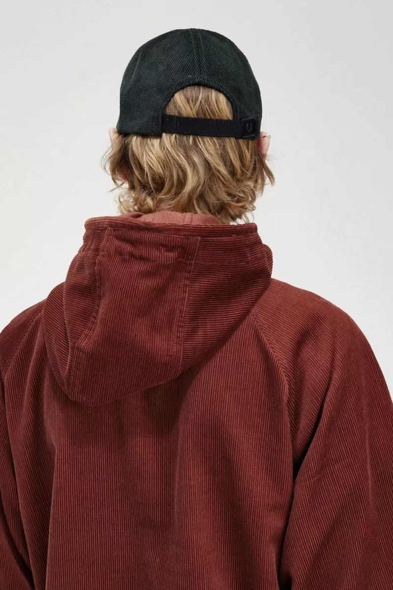 Fred Perry Cord Overhead Men’s Jackets Whisky Brown EACUN5623