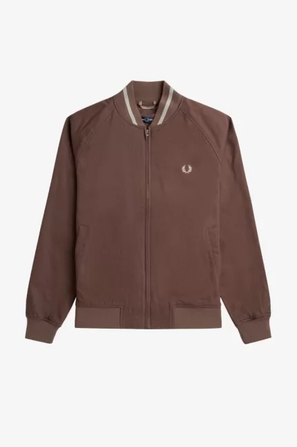 Fred Perry Corduroy Tennis Bomber Men’s Jackets Dark Red LWXJZ0861