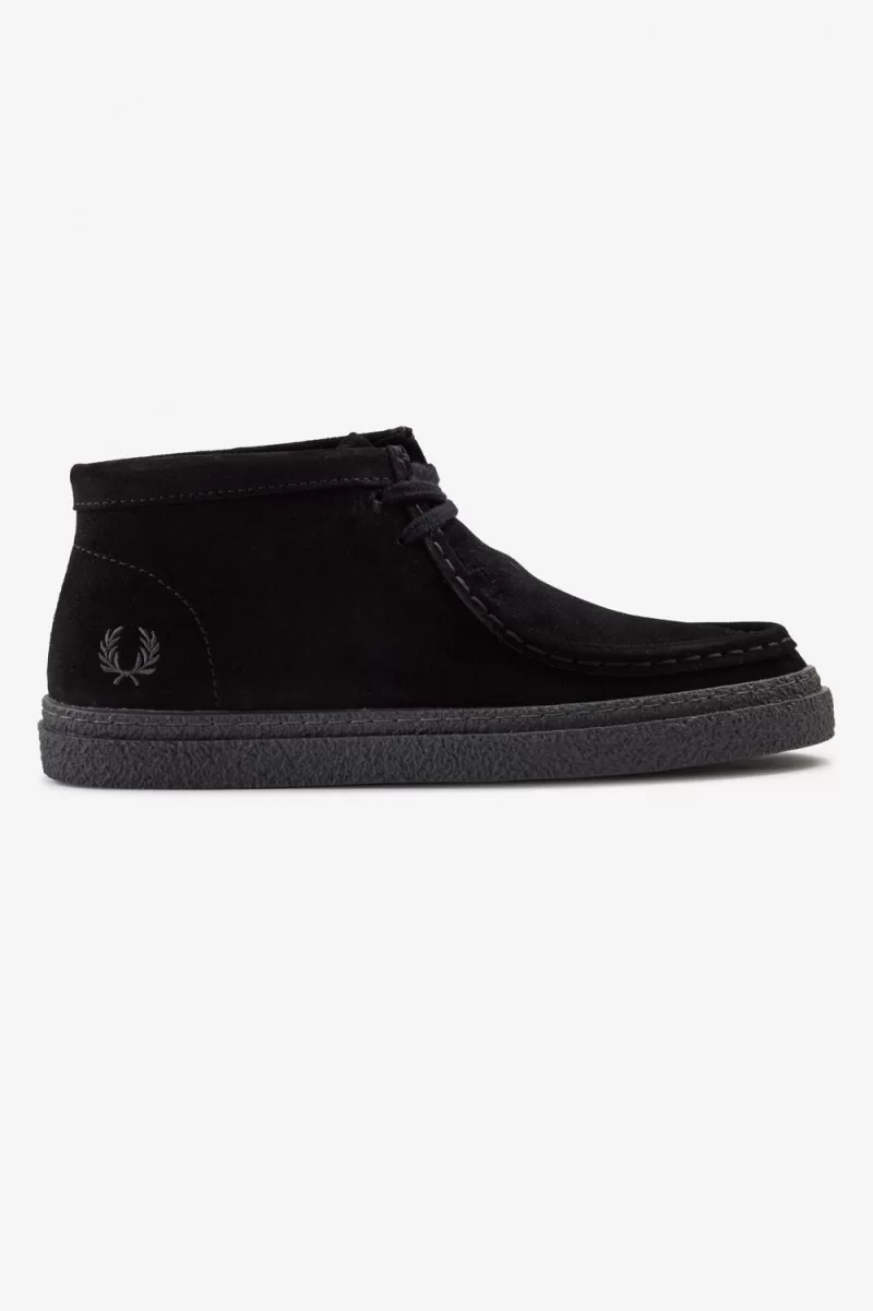 Fred Perry Dawson Mid Women’s Loafers Black OCPXE4713 Fred Perry Dawson Mid Women’s Loafers Black OCPXE4713
