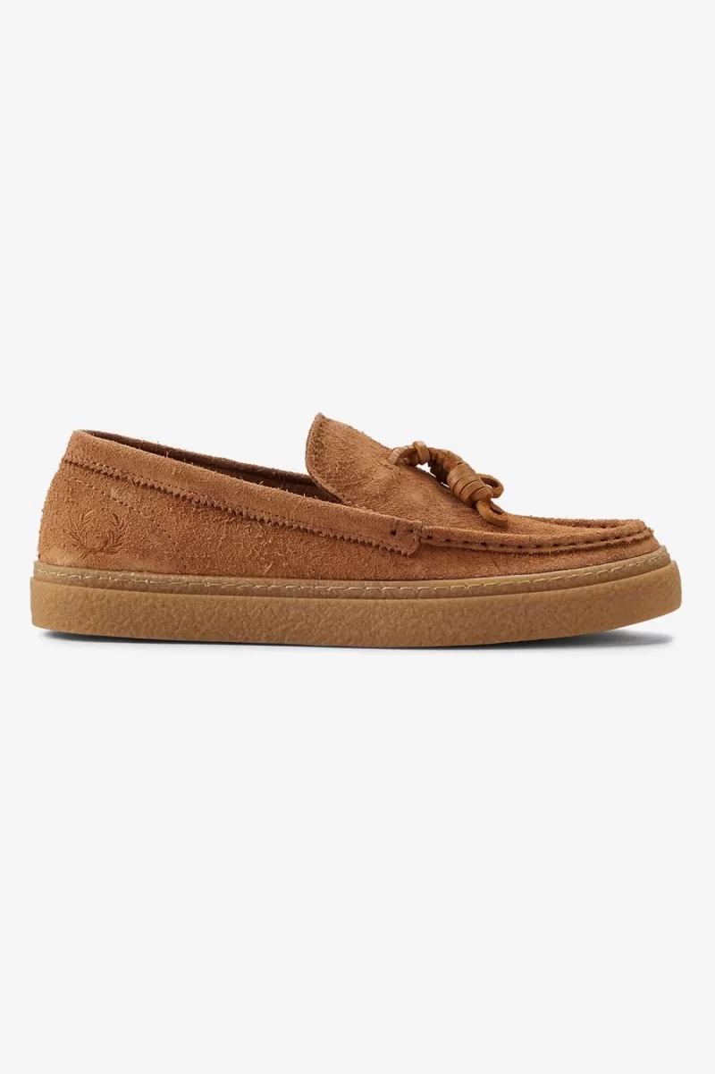 Fred Perry Dawson Tassel Men’s Loafers Dark Coffee HRJBY8536 Fred Perry Dawson Tassel Men’s Loafers Dark Coffee HRJBY8536