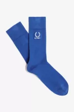 Fred Perry Embroided Men’s Socks Royal Blue PWTJG3765