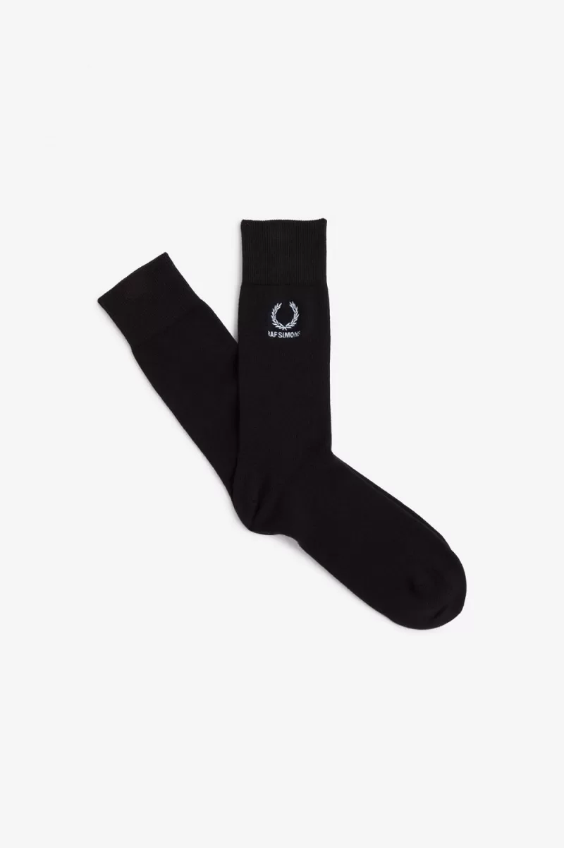 Fred Perry Embroidered Men’s Socks Black Lapis BRIXL4153 Fred Perry Embroidered Men’s Socks Black Lapis BRIXL4153