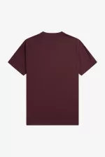Fred Perry Embroidered Men’s T-Shirt Oxblood YGWQU0587