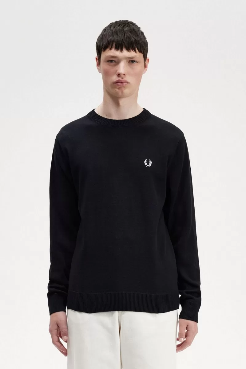 Fred Perry Graphic Laurel Wreath Men’s Jumper Black IHLBP0234 Fred Perry Graphic Laurel Wreath Men’s Jumper Black IHLBP0234