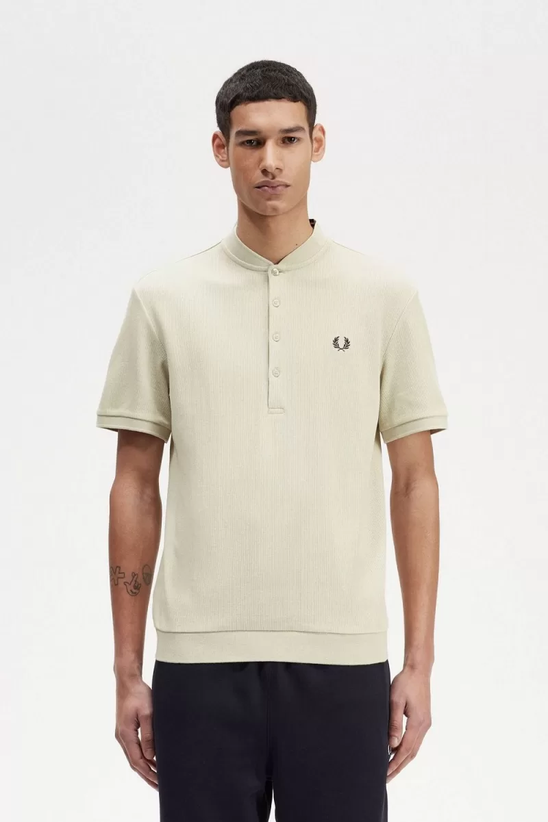 Fred Perry Henley Men’s Polo Shirt Light Mint FTIHL2718 Fred Perry Henley Men’s Polo Shirt Light Mint FTIHL2718