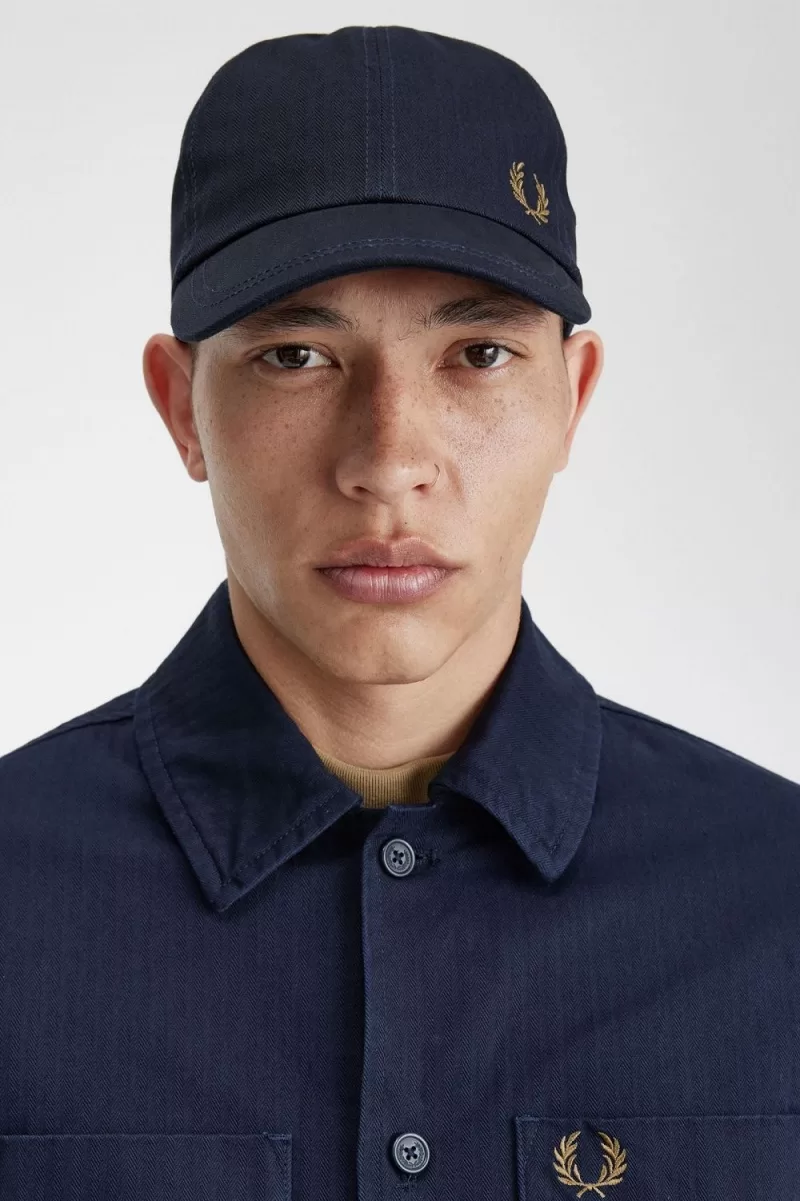 Fred Perry Herringbone Men’s Caps Navy UERVB1597 Fred Perry Herringbone Men’s Caps Navy UERVB1597