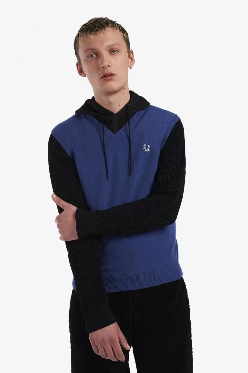 Fred Perry Lambswool Men’s Tanks Cobalt WLCIB9523 Fred Perry Lambswool Men’s Tanks Cobalt WLCIB9523