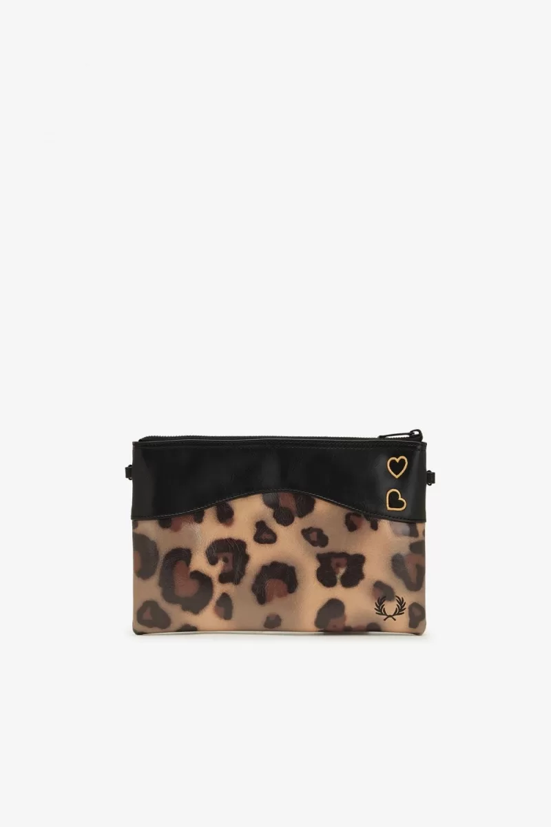 Fred Perry Leopard Print Side Women’s Bags Tonal Leopard INHPB0825 Fred Perry Leopard Print Side Women’s Bags Tonal Leopard INHPB0825