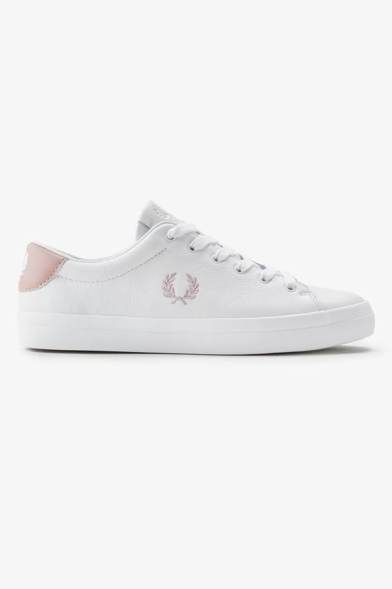 Fred Perry Lottie Women’s Tennis Shoes White Dusty Rose Pink QATOC0891 Fred Perry Lottie Women’s Tennis Shoes White Dusty Rose Pink QATOC0891