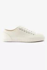 Fred Perry Low Hughes Women’s Plimsolls Ivory Light Beige NCKOH9453