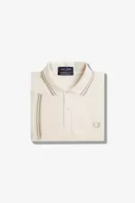 Fred Perry M12 Men’s Shirt Beige Oatmeal Oatmeal TGUOK2197
