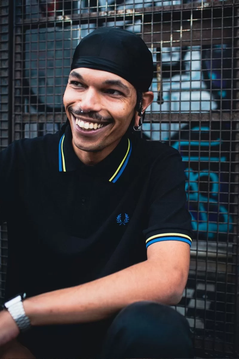 Fred Perry M12 Men’s Shirt Black Neon Green Bristol Blue SEDOA2708 Fred Perry M12 Men’s Shirt Black Neon Green Bristol Blue SEDOA2708