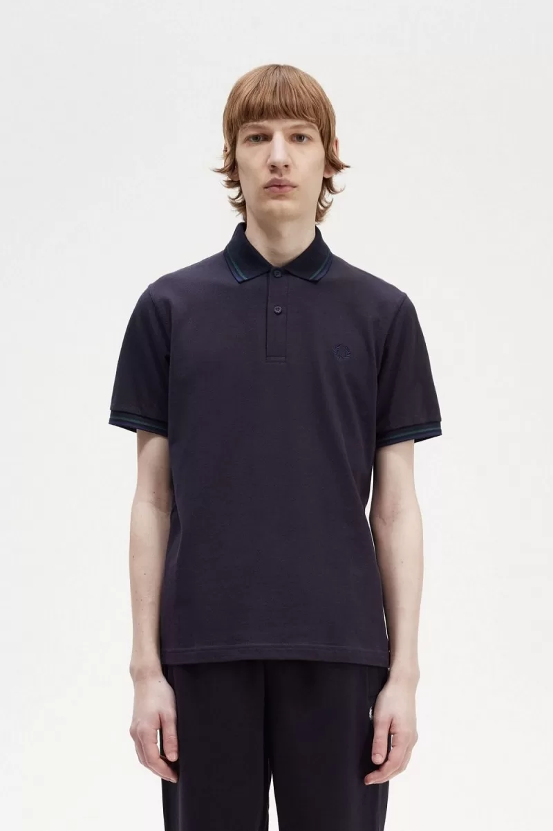 Fred Perry M12 Men’s Shirt Navy Petrol Blue French Navy YOSFG4298 Fred Perry M12 Men’s Shirt Navy Petrol Blue French Navy YOSFG4298