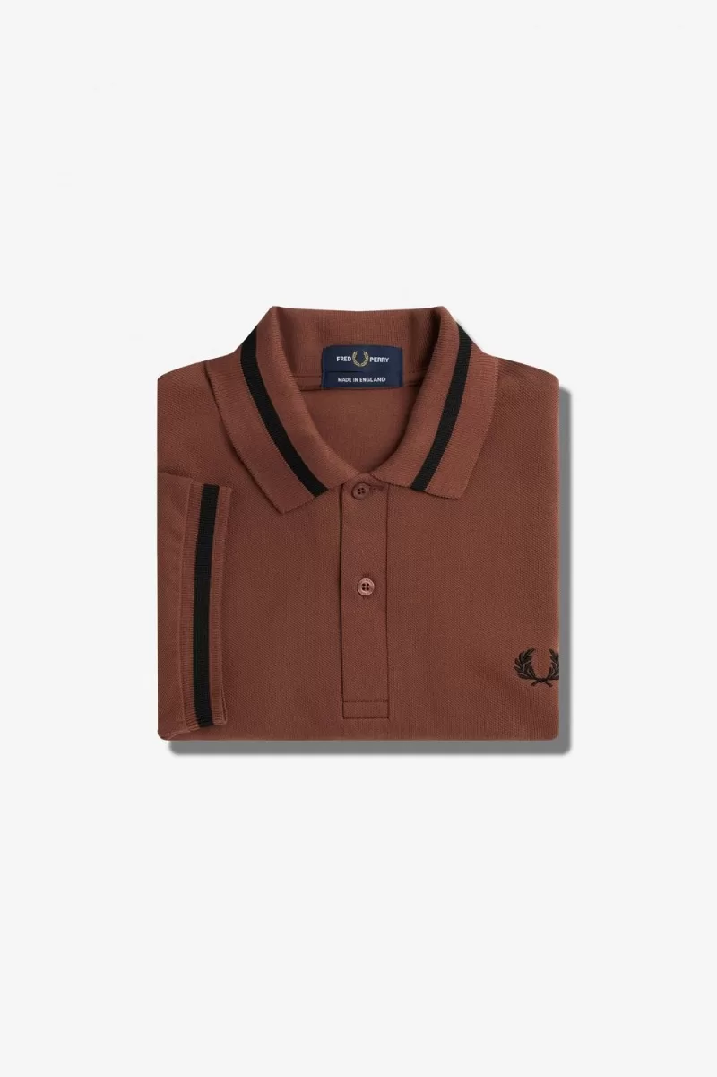 Fred Perry M2 Men’s Shirt Whisky Brown Black XFVUY6892 Fred Perry M2 Men’s Shirt Whisky Brown Black XFVUY6892