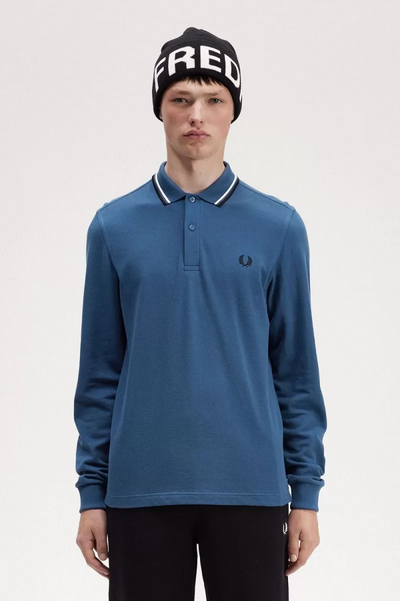 Fred Perry M3636 Men’s Shirt Midnight Blue Snow White Black JSWCR2531 Fred Perry M3636 Men’s Shirt Midnight Blue Snow White Black JSWCR2531