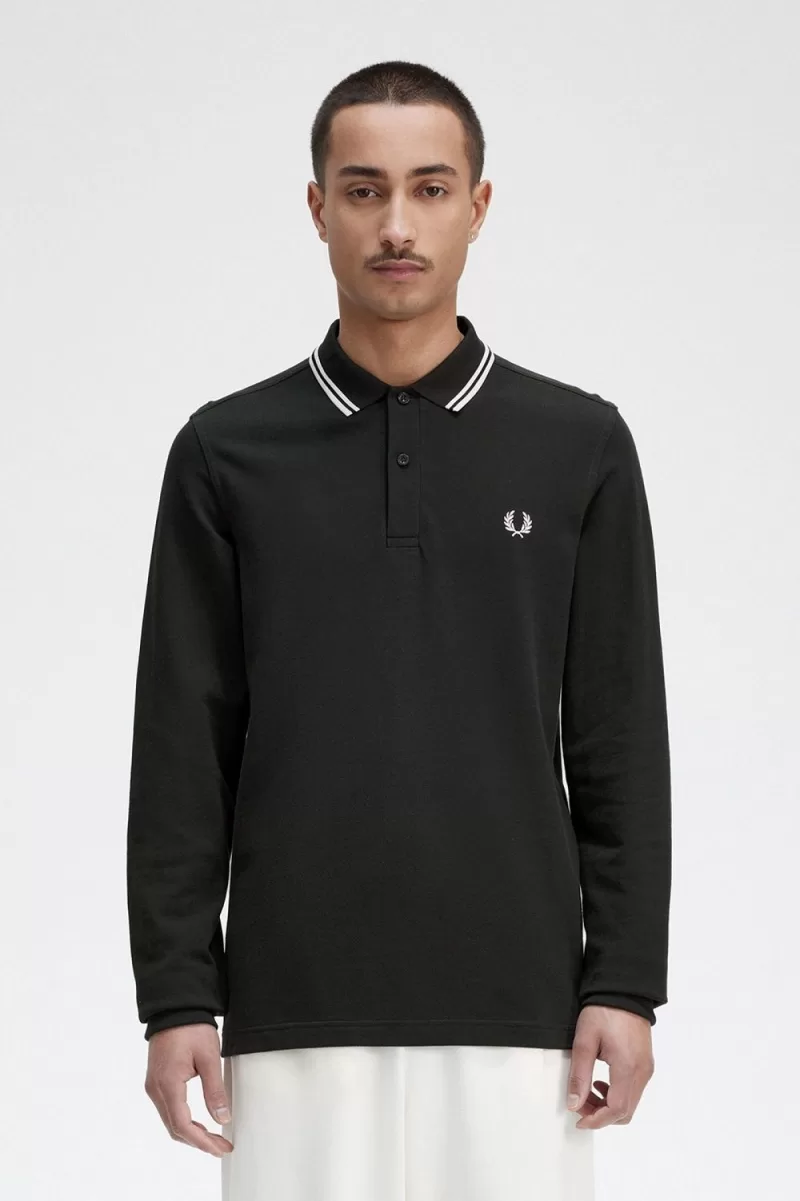 Fred Perry M3636 Men’s Shirt Night Green Snow White IFDYE4918 Fred Perry M3636 Men’s Shirt Night Green Snow White IFDYE4918