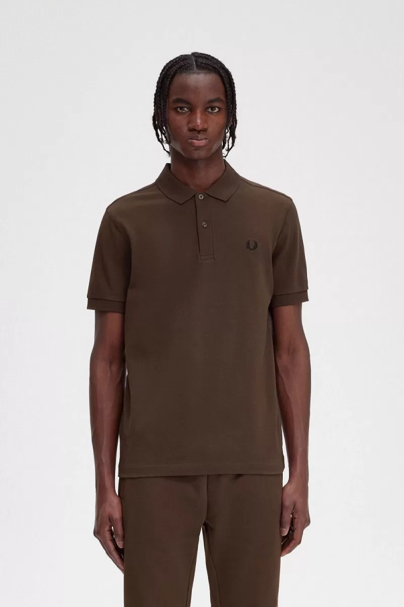 Fred Perry M6000 Men’s Shirt Burnt Tobacco Black AXCJV7965 Fred Perry M6000 Men’s Shirt Burnt Tobacco Black AXCJV7965