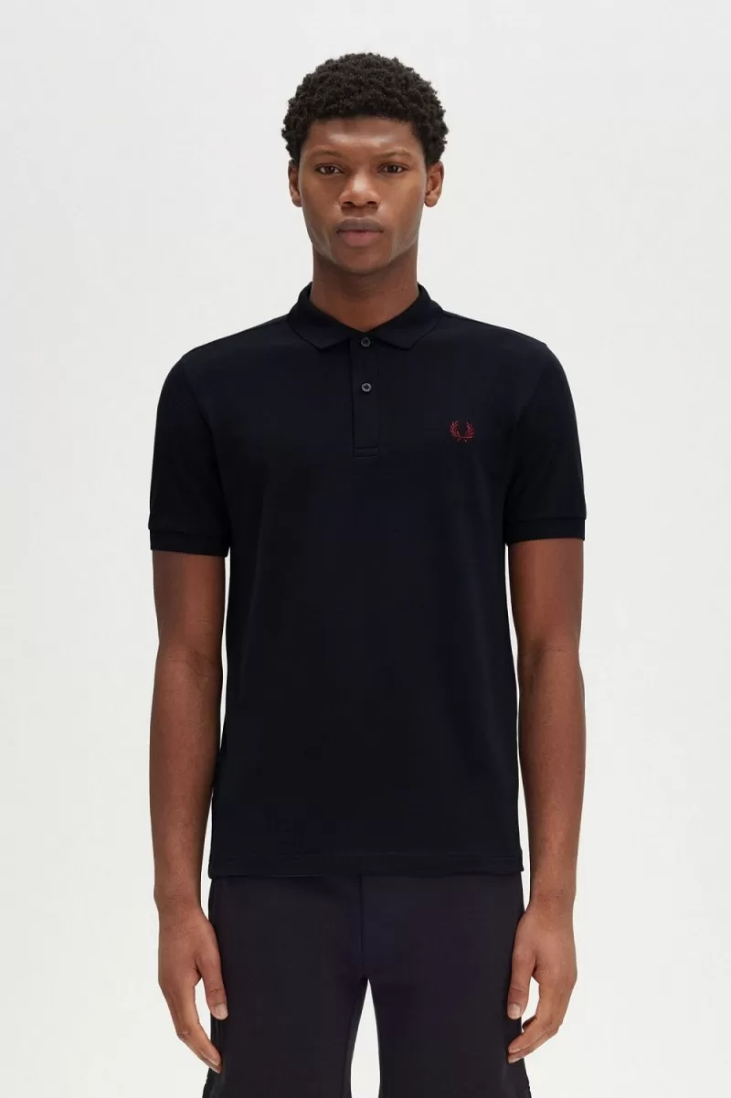 Fred Perry M6000 Men’s Shirt Navy Burnt Red RZSQW2135 Fred Perry M6000 Men’s Shirt Navy Burnt Red RZSQW2135