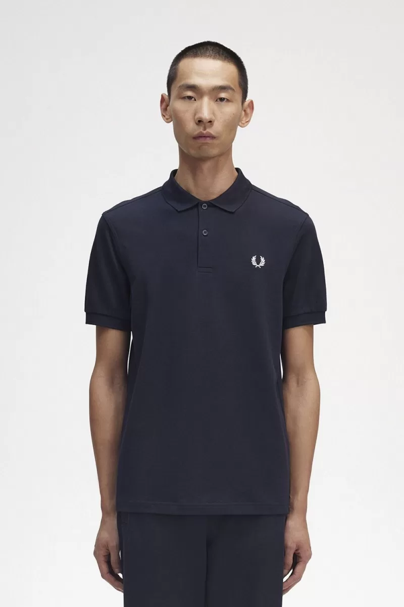 Fred Perry M6000 Men’s Shirt Navy Snow White WPVRF3872 Fred Perry M6000 Men’s Shirt Navy Snow White WPVRF3872