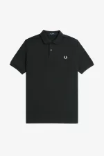 Fred Perry M6000 Men’s Shirt Night Green Snow White HUZYV6127