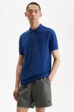 Fred Perry M6000 Men’s Shirt Shaded Cobalt Navy HQIYZ2805