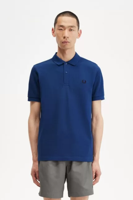 Fred Perry M6000 Men’s Shirt Shaded Cobalt Navy HQIYZ2805