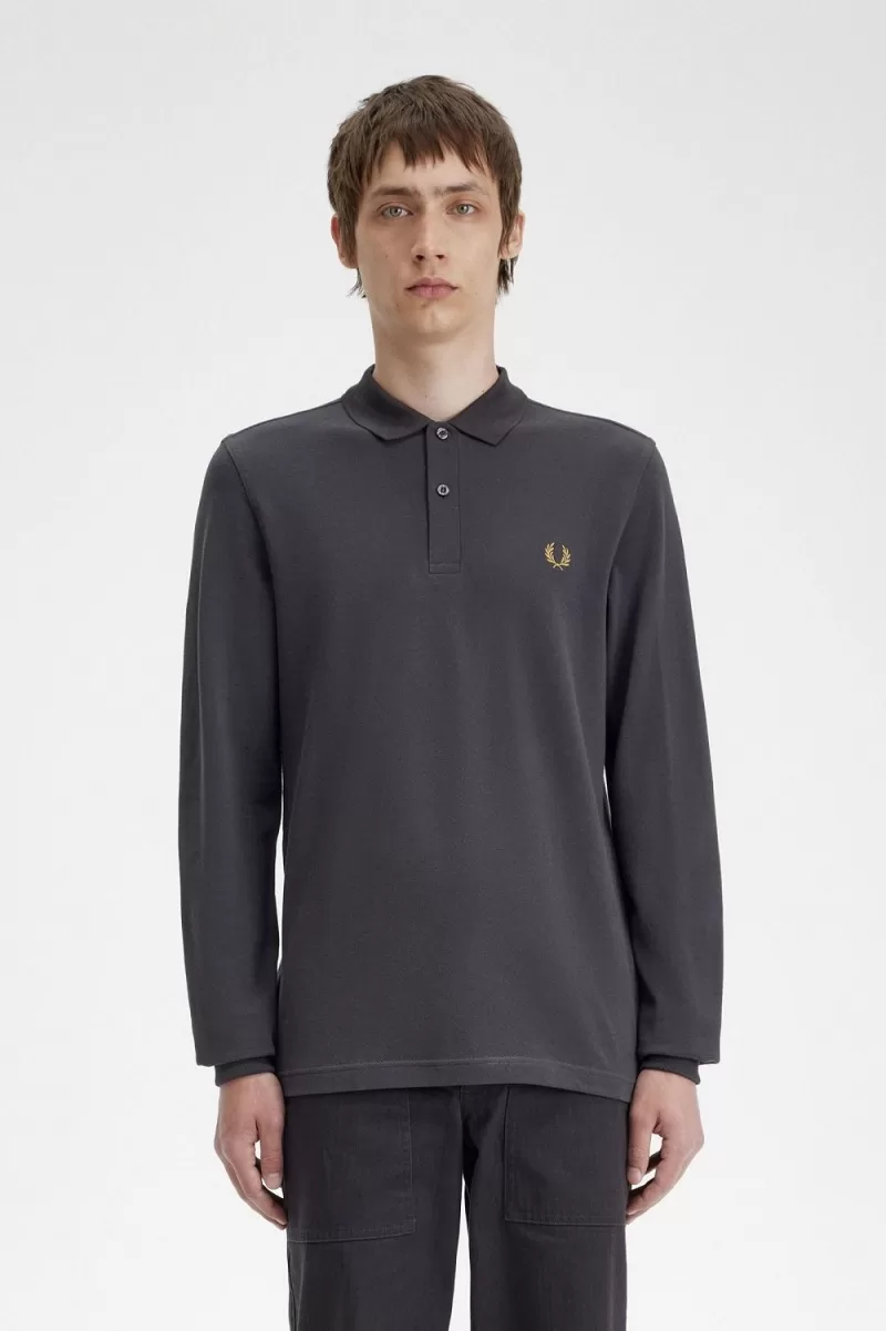Fred Perry M6006 Men’s Shirt Anchor Grey Dark Coffee GCODA1520 Fred Perry M6006 Men’s Shirt Anchor Grey Dark Coffee GCODA1520