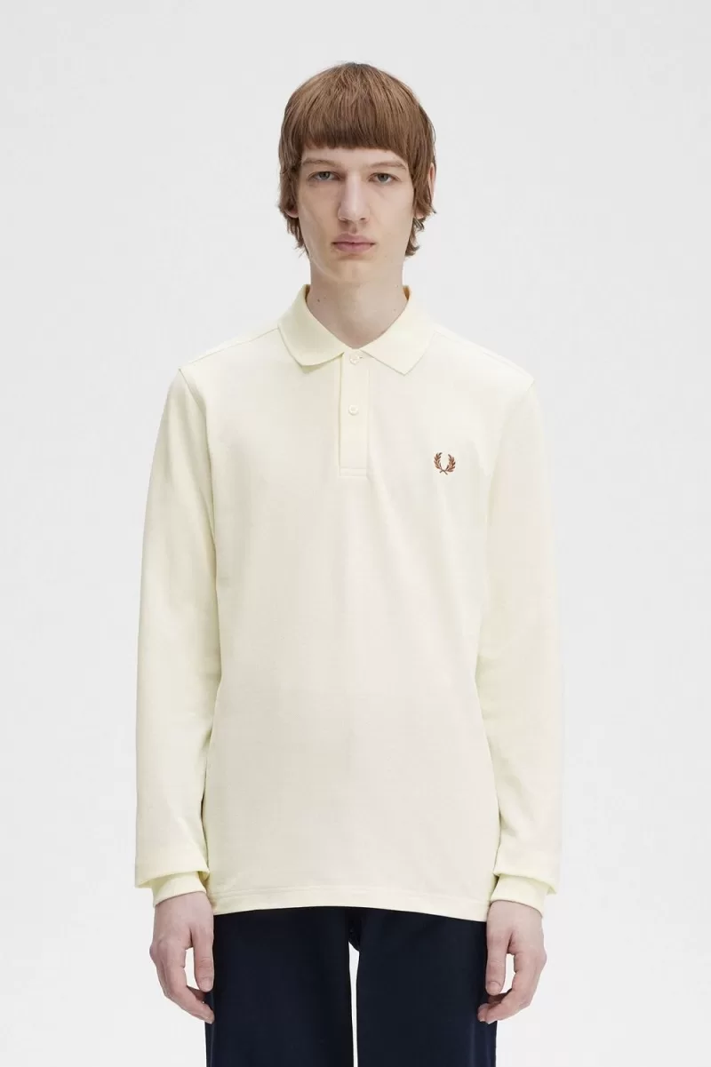 Fred Perry M6006 Men’s Shirt Beige Whisky Brown MWOIX6259 Fred Perry M6006 Men’s Shirt Beige Whisky Brown MWOIX6259