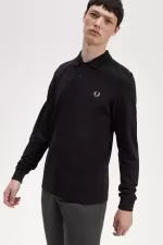 Fred Perry M6006 Men’s Shirt Black Chrome KXFNP0872