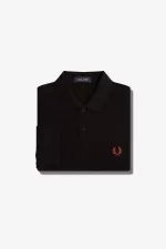Fred Perry M6006 Men’s Shirt Black Whisky Brown MAVFG2073
