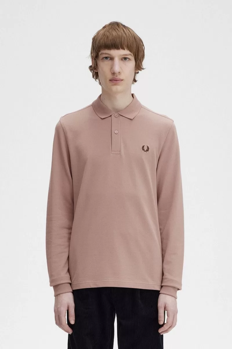 Fred Perry M6006 Men’s Shirt Dark Pink Burnt Tobacco HXGCF7439 Fred Perry M6006 Men’s Shirt Dark Pink Burnt Tobacco HXGCF7439