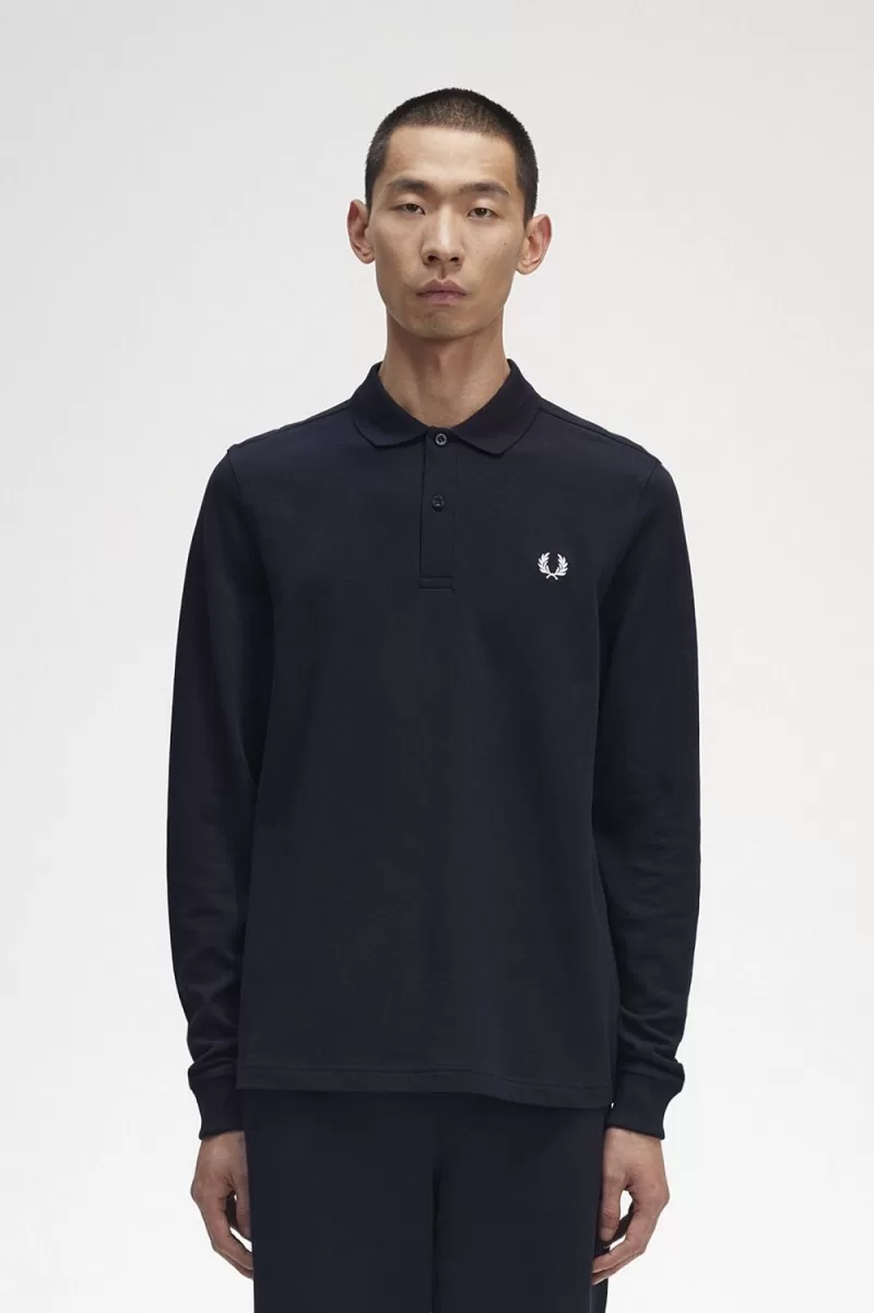 Fred Perry M6006 Men’s Shirt Navy White BHEMK4789 Fred Perry M6006 Men’s Shirt Navy White BHEMK4789