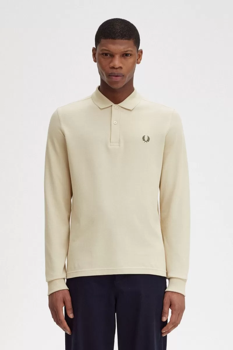 Fred Perry M6006 Men’s Shirt Oatmeal Field Green XSNVF4139 Fred Perry M6006 Men’s Shirt Oatmeal Field Green XSNVF4139
