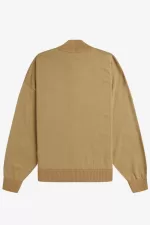 Fred Perry Metallic Knitted Bomber Women’s Jackets 1964 Gold HXBPL2034