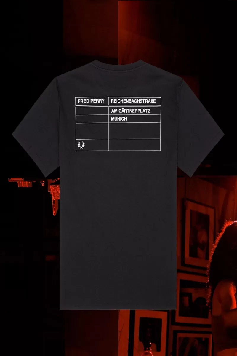 Fred Perry Munich Ringer Men’s T-Shirt Black TRCWX5430 Fred Perry Munich Ringer Men’s T-Shirt Black TRCWX5430