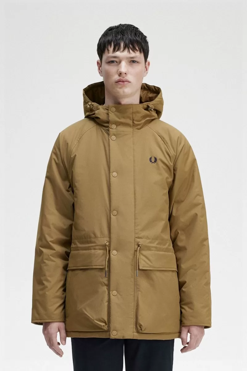 Fred Perry Padded Zip Through Men’s Jackets Brown ZXTHJ9012 Fred Perry Padded Zip Through Men’s Jackets Brown ZXTHJ9012