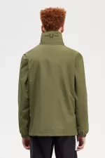 Fred Perry Patch Pocket Zip Through Men’s Jackets Uniform Green HTPSA1924