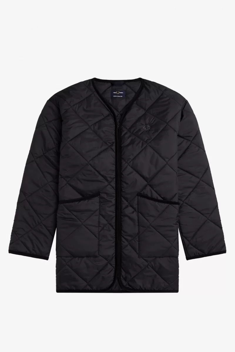 Fred Perry Quilted Liner Men’s Jackets Lamp Black EBYIC4069 Fred Perry Quilted Liner Men’s Jackets Lamp Black EBYIC4069