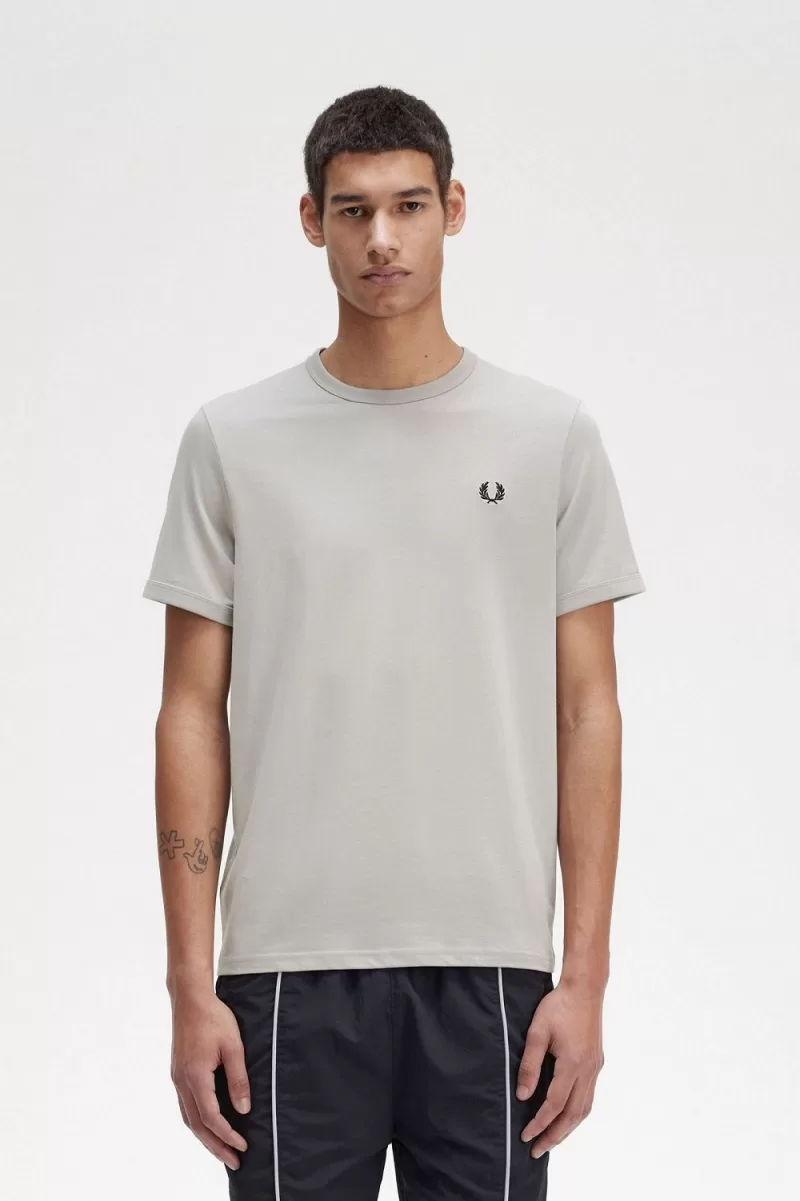 Fred Perry Ringer Men’s T-Shirt Grey KBJIL5329 Fred Perry Ringer Men’s T-Shirt Grey KBJIL5329