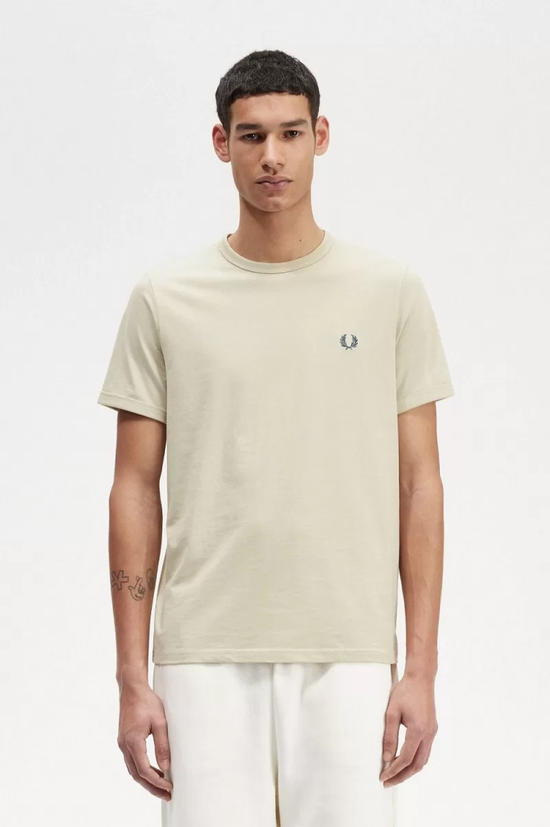 Fred Perry Ringer Men’s T-Shirt Light Mint WIOCS1530 Fred Perry Ringer Men’s T-Shirt Light Mint WIOCS1530