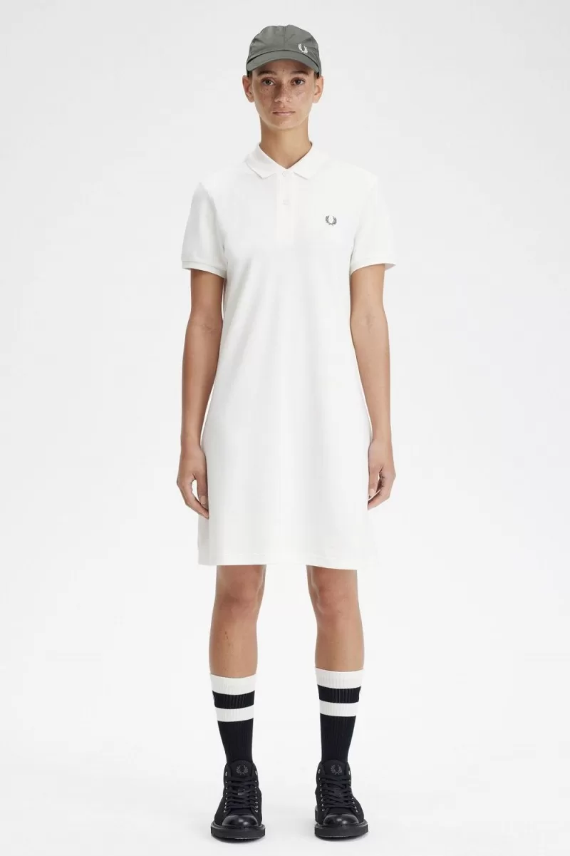 Fred Perry Shirt Women’s Dress Snow White IFLJE1604 Fred Perry Shirt Women’s Dress Snow White IFLJE1604